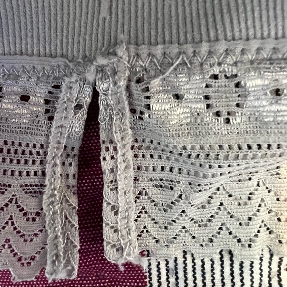 Fornia WOMEN'S CAGED BACK HIGH NECK CROCHET BRALETTE TANK TOP size S/M - Picture 8 of 11